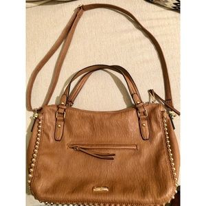 Jessica Simpson - Gold Studded, Caramel Hobo Purse